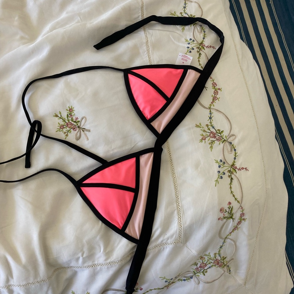 Neon Triangle Bikini Top